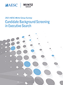 The State of Executive Background Checks by Mintz