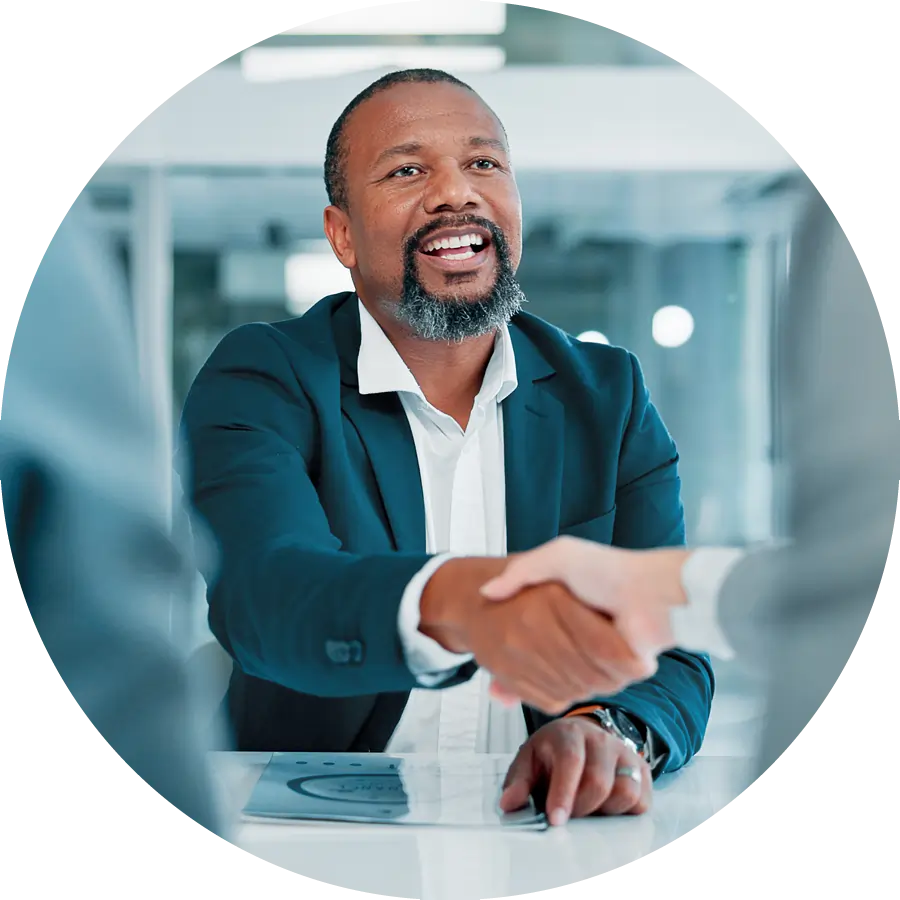 Businessman meeting clients Businessman meeting clients-900