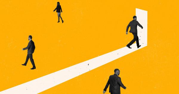 Leaders walking through the door